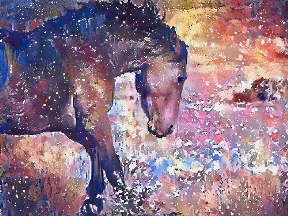 Salpico de Cavalo Vibrante de Matthys Moss
