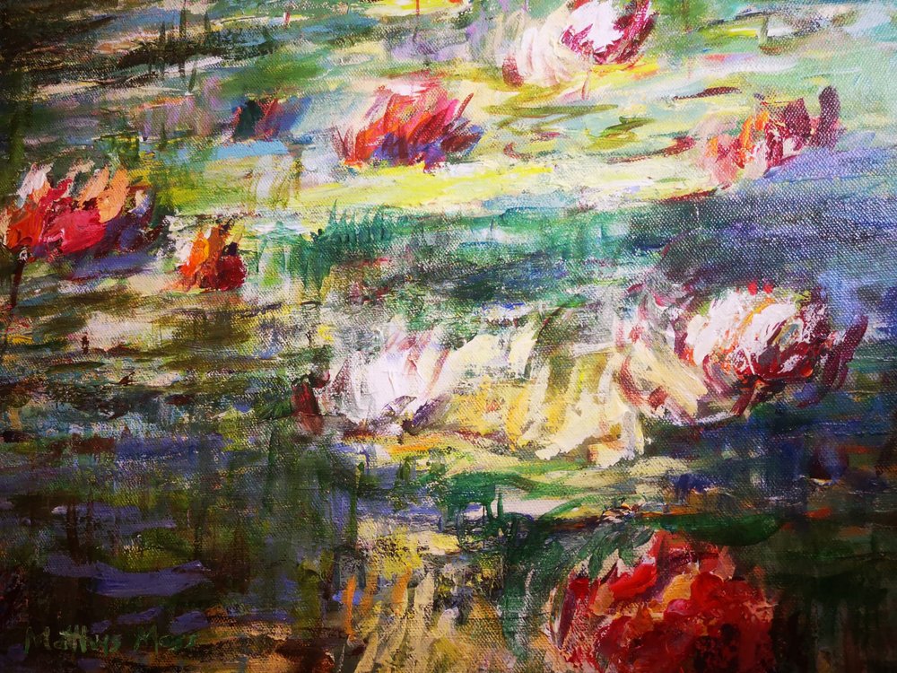 Nenúfares vibrantes de Matthys Moss