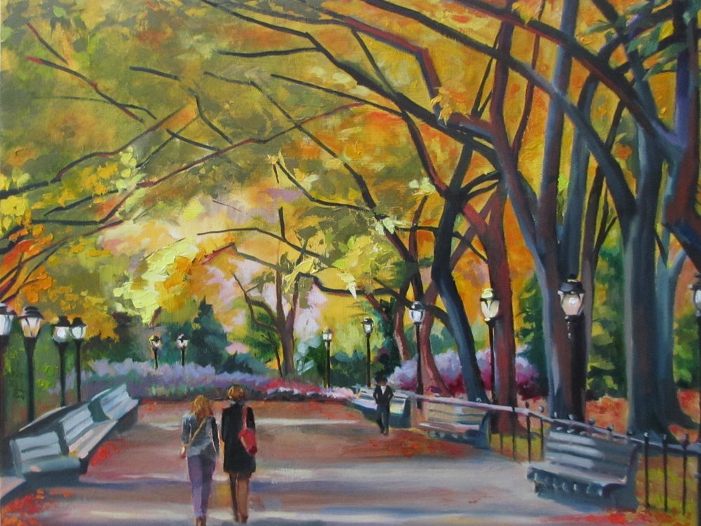 Passeio pelo parque no outono de Maxine Shore