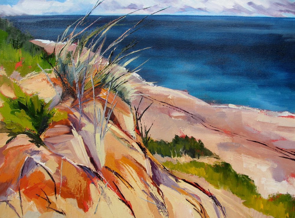 Erva da praia e dunas de Maxine Shore