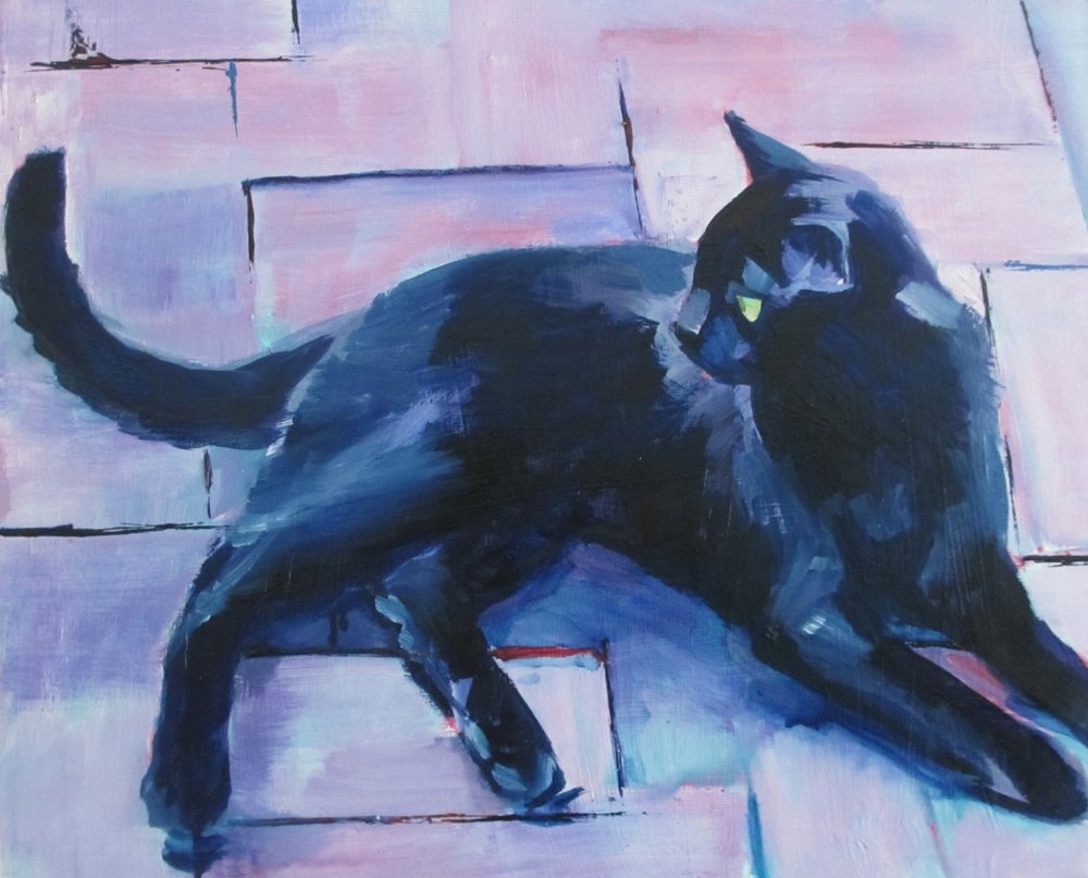 Gato Preto - Piso Roxo de Maxine Shore