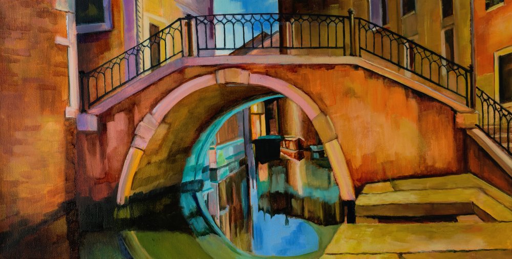 Ponte sobre o Canal de Veneza de Maxine Shore