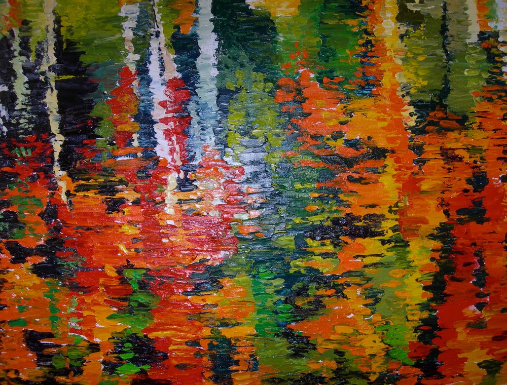 Reflexões vibrantes do outono de Maxine Shore