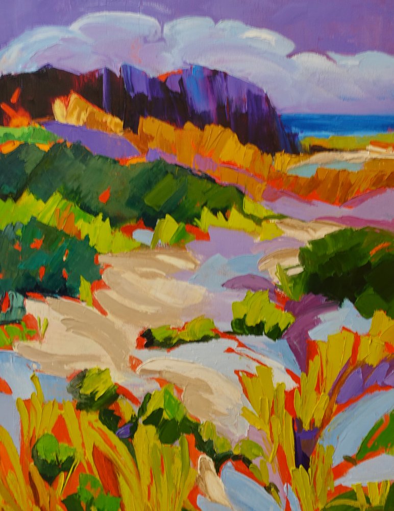 Paisagem costeira vibrante de Maxine Shore