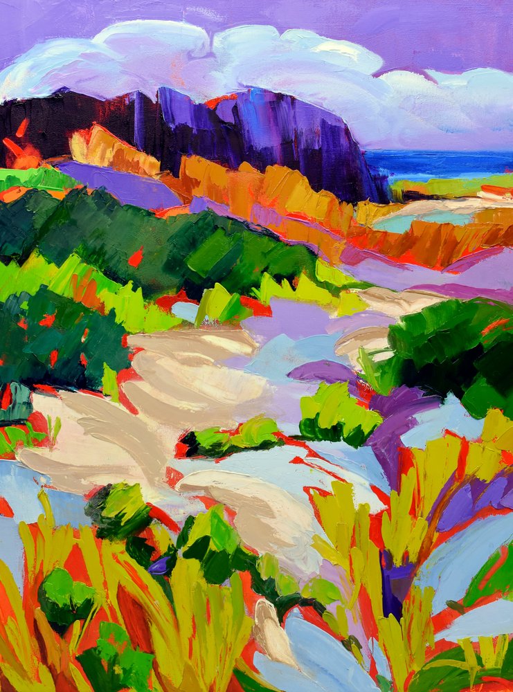 Paisagem costeira vibrante de Maxine Shore