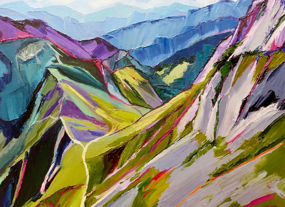Vista deslumbrante das montanhas de Maxine Shore