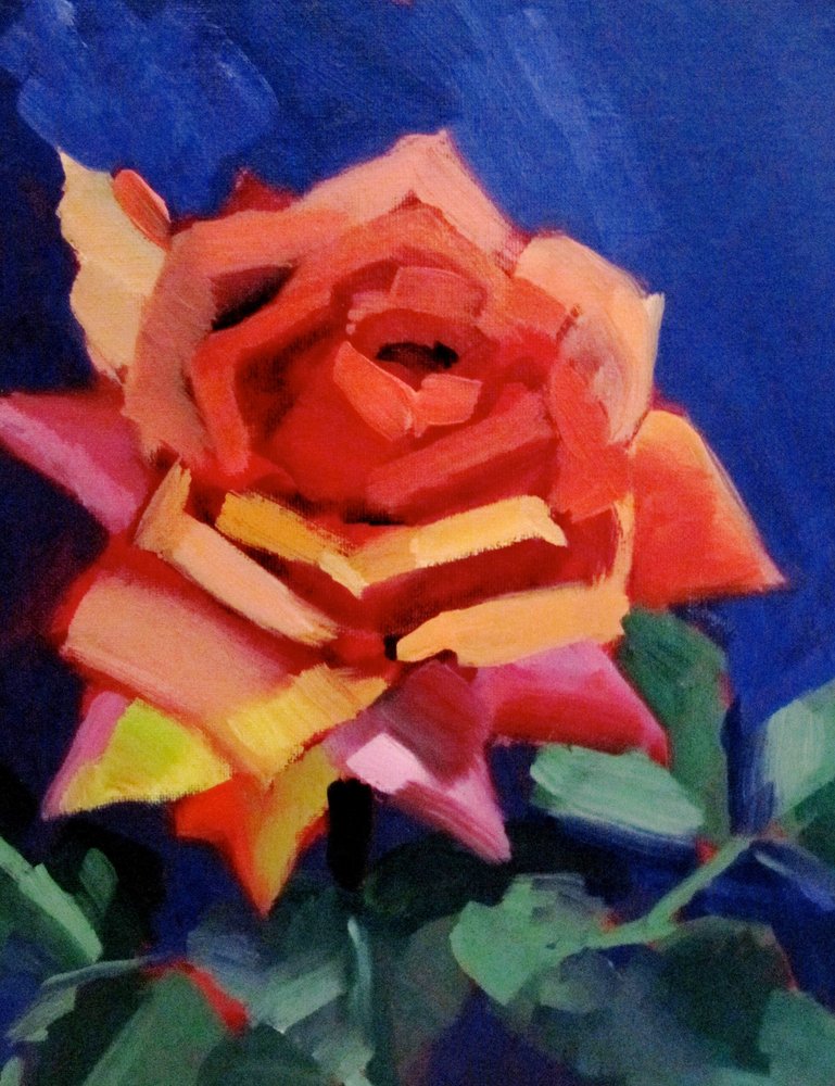 Flor de rosa vibrante de Maxine Shore
