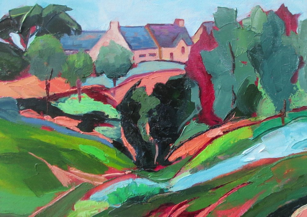 Paisagem rural vibrante de Maxine Shore