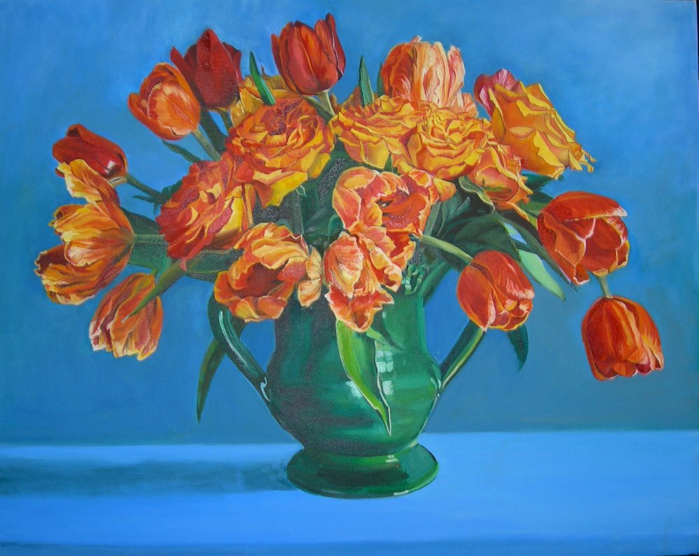 Bouquet de tulipas coloridas de Maxine Shore