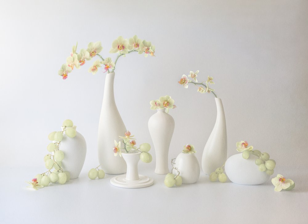 Arranjo de orquídeas sereno de May G