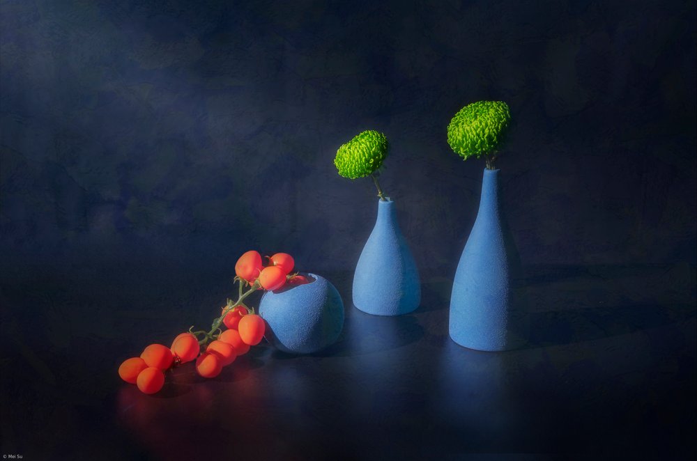 Flores Verdes, Tomates Vermelhos de Mei Su
