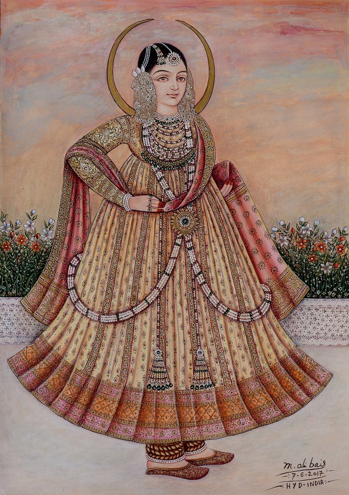 A elegante rainha indiana de Mirza Baig