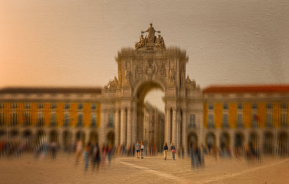 Arco de Lisboa na Hora Dourada de Molly Fu APA