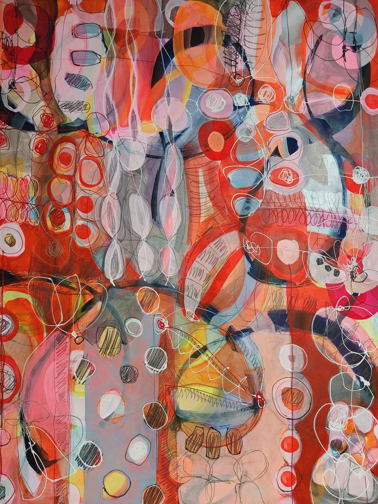 Formas abstratas dinâmicas de Monika Riethmueller