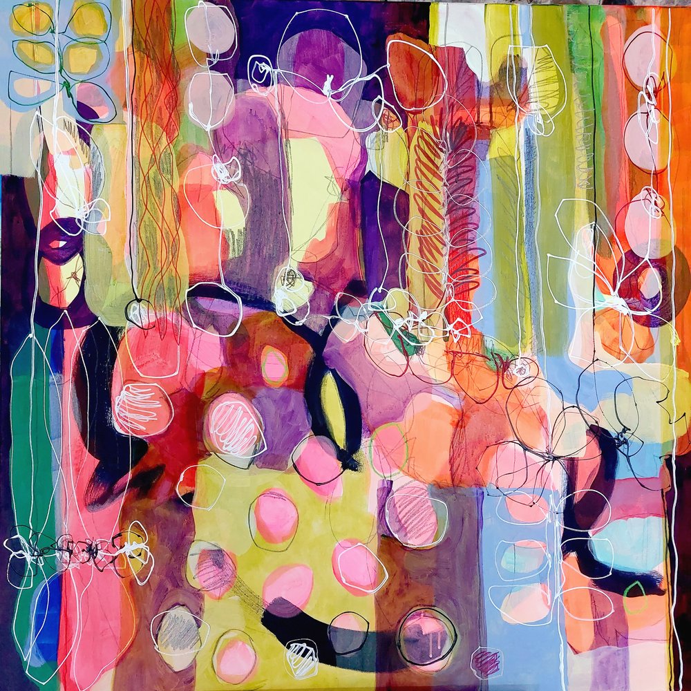 Formas abstratas vibrantes de Monika Riethmueller