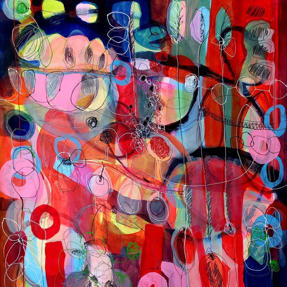Abstrato Orgânico Vibrante de Monika Riethmueller