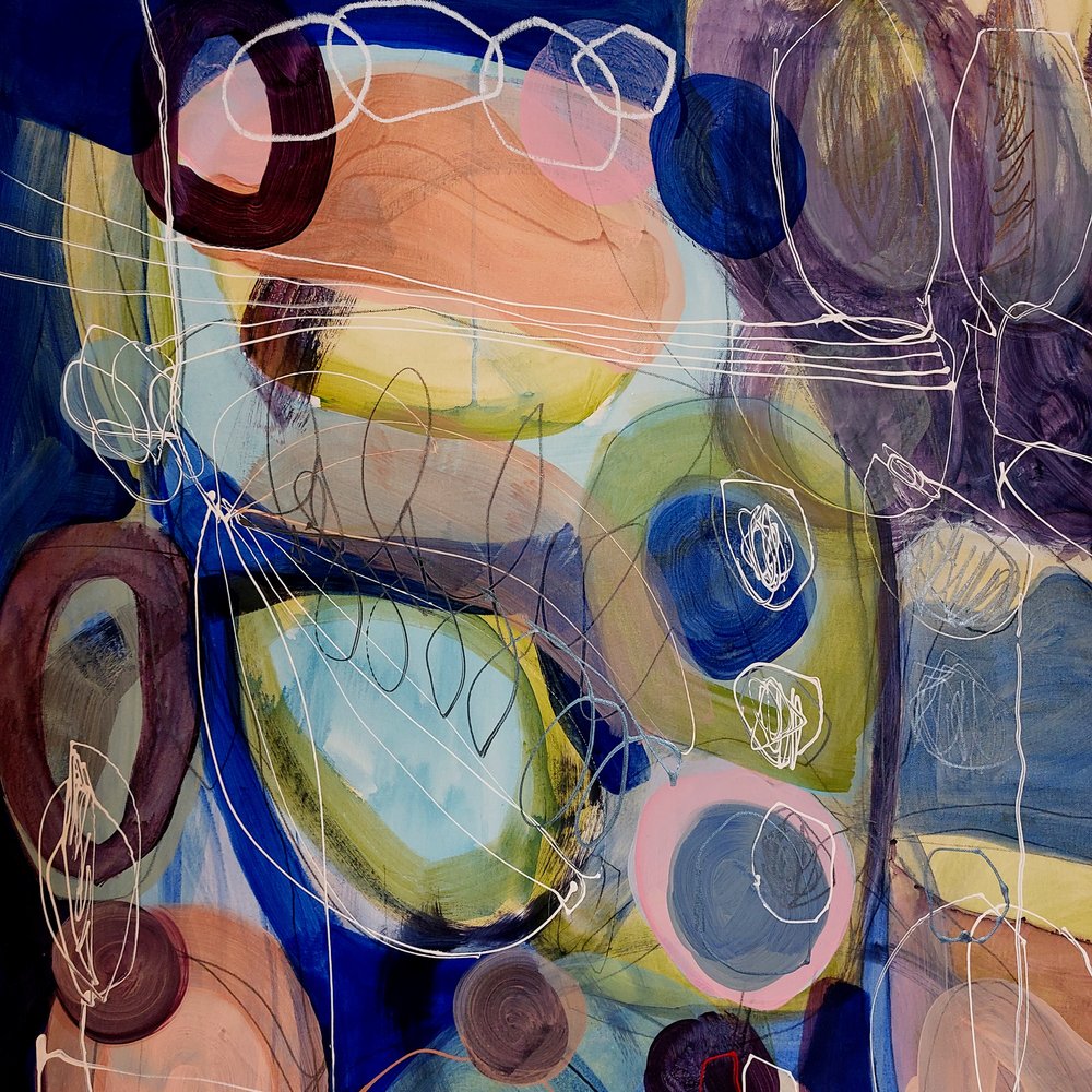 Formas abstratas orgânicas vibrantes de Monika Riethmueller