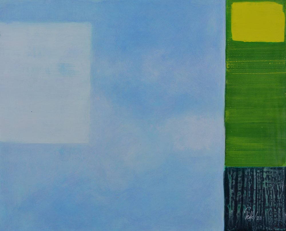 Azul sereno, verde, amarelo de Mr PETTO