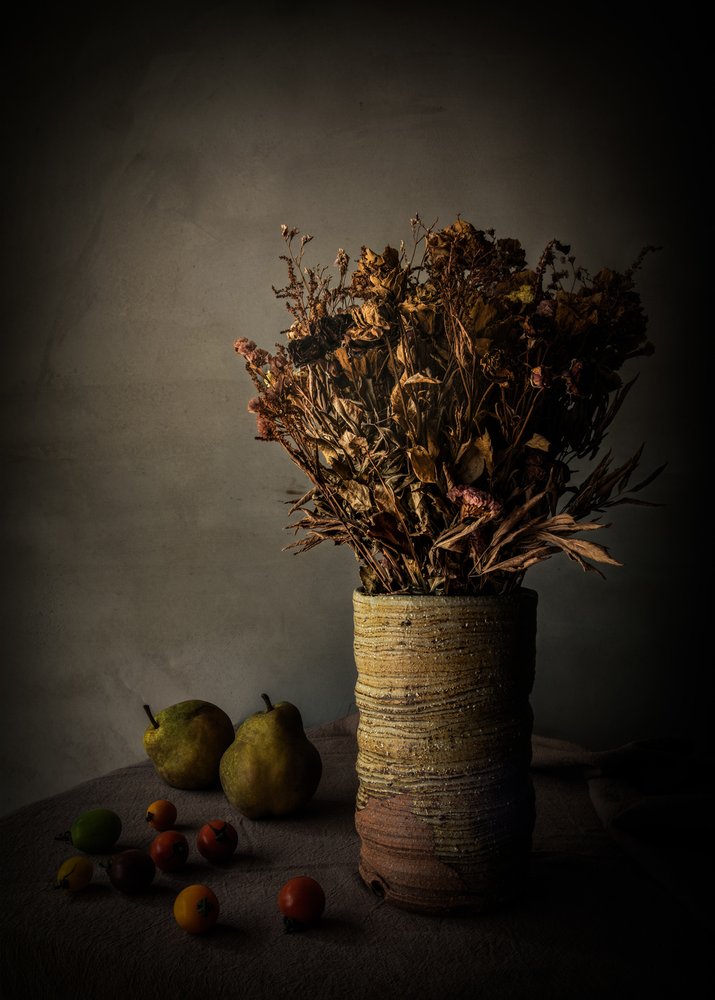 Natureza morta com flores de Moody de NOB NOZA
