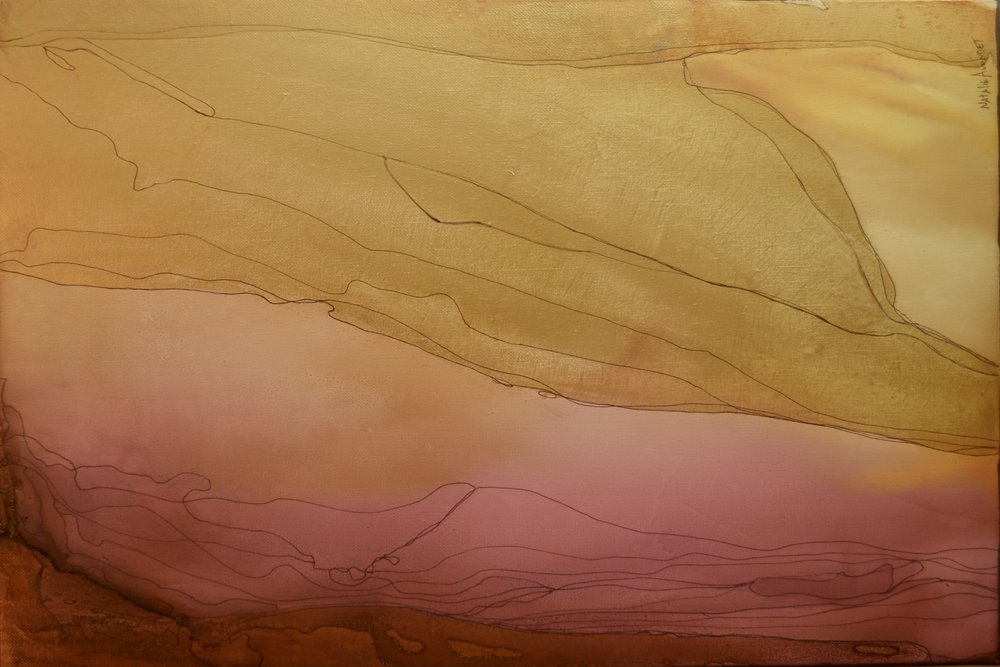 Fluxo Sereno em Ouro-rosa de Natalie Avondet