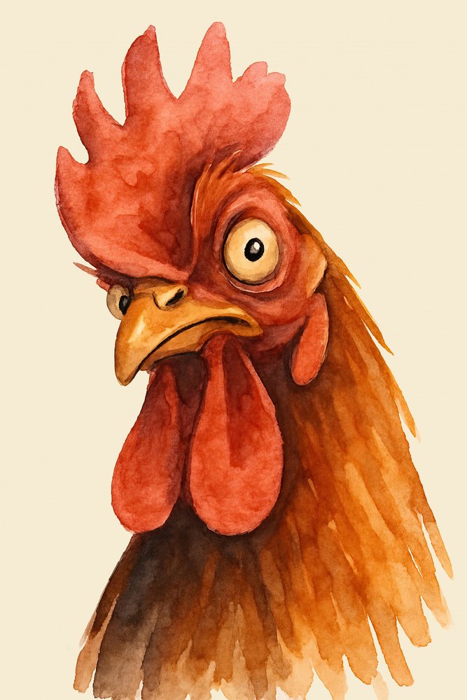 Galo ansioso de Natalie Bruns
