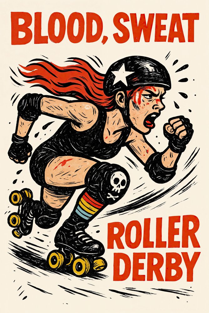 Blood Sweat Roller Derby de Natalie Bruns