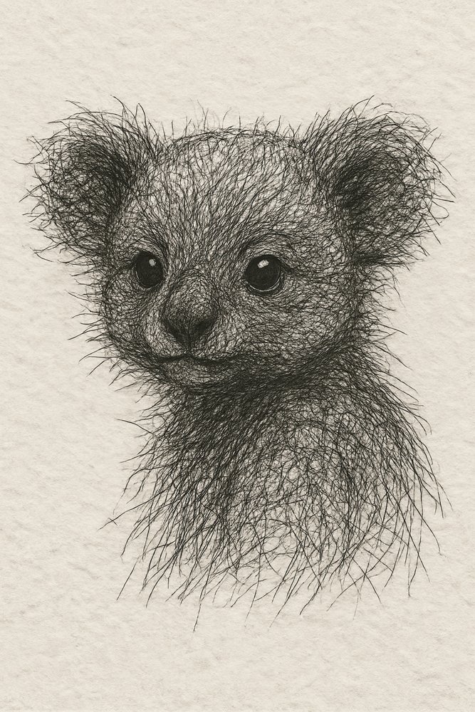 Desenho de um coala bebé fofo de Natalie Bruns