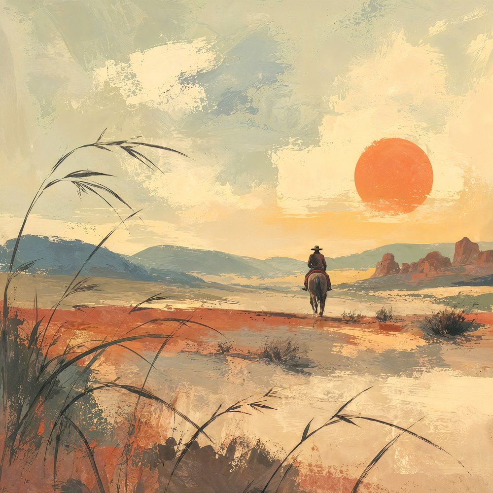 Pôr-do-sol do Desert Rider de Natalie Bruns