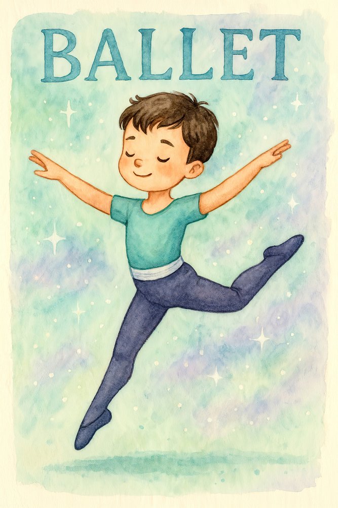 O rapaz sonhador do ballet de Natalie Bruns