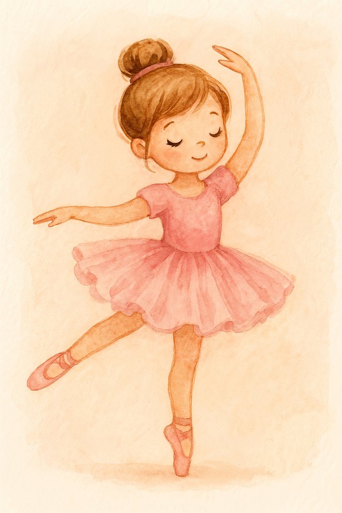 Bailarina Rosa de Sonho de Natalie Bruns