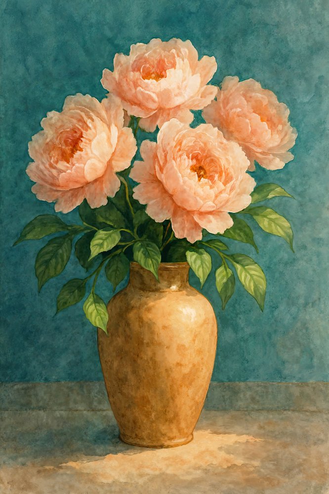 Bouquet elegante de peónias de Natalie Bruns