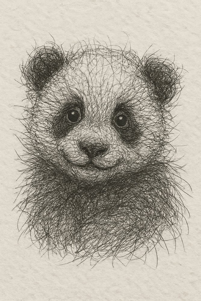 Filhote de panda fofinho de Natalie Bruns