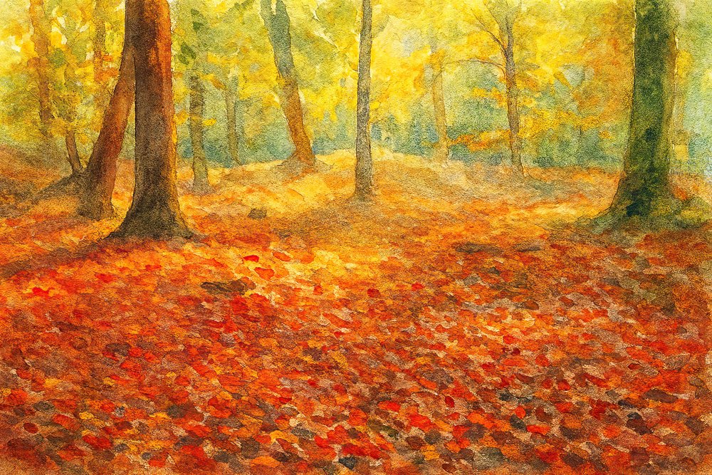 Floresta do Outono Dourado de Natalie Bruns