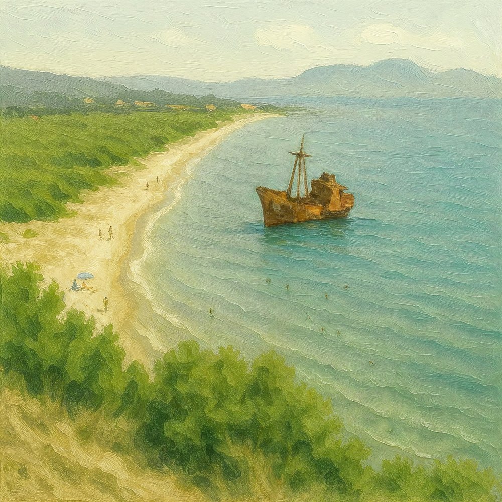 A idílica Praia dos Naufrágios de Natalie Bruns
