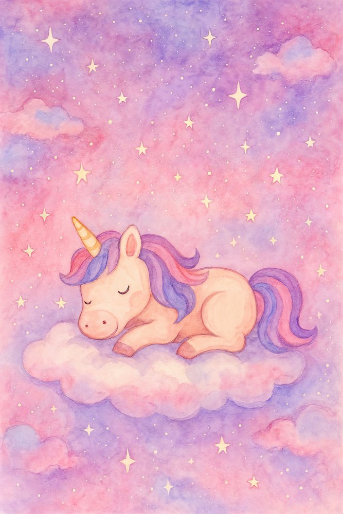 Unicórnio Adormecido Mágico de Natalie Bruns