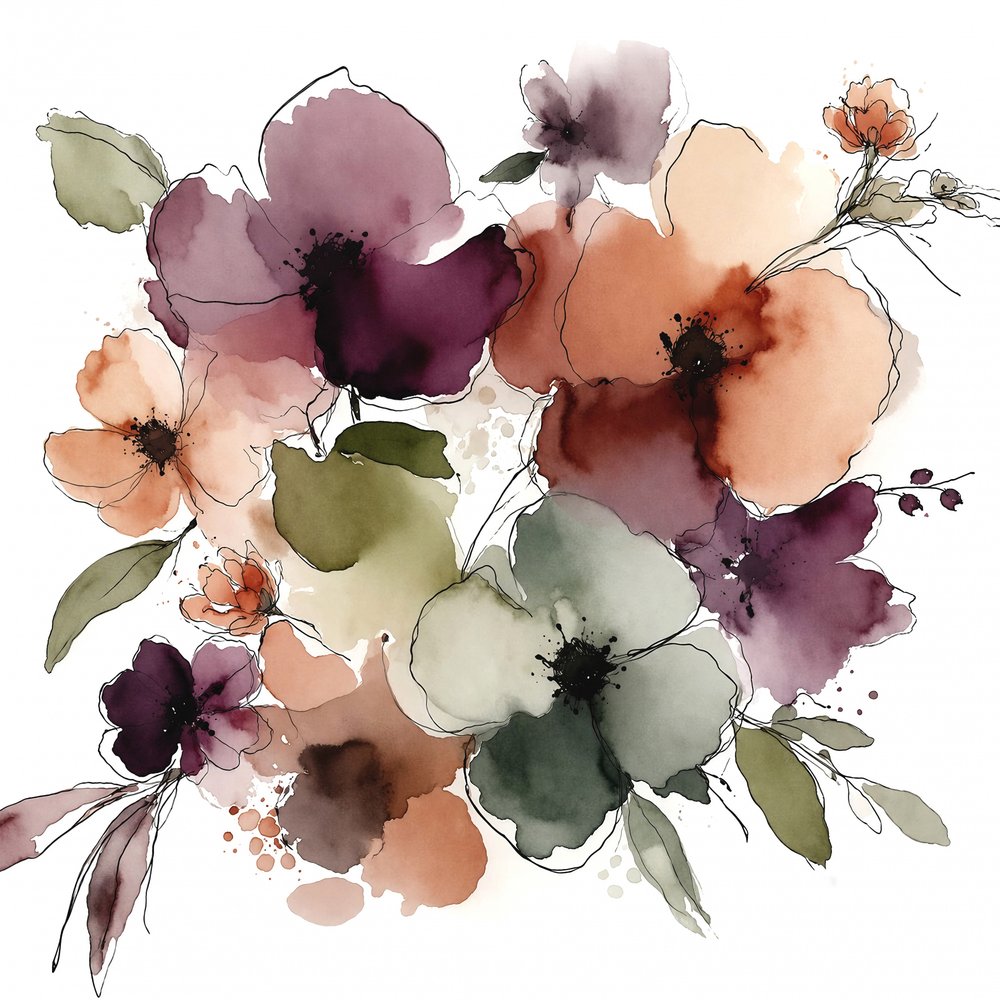 Ramos de flores em tons suaves de Natalie Bruns