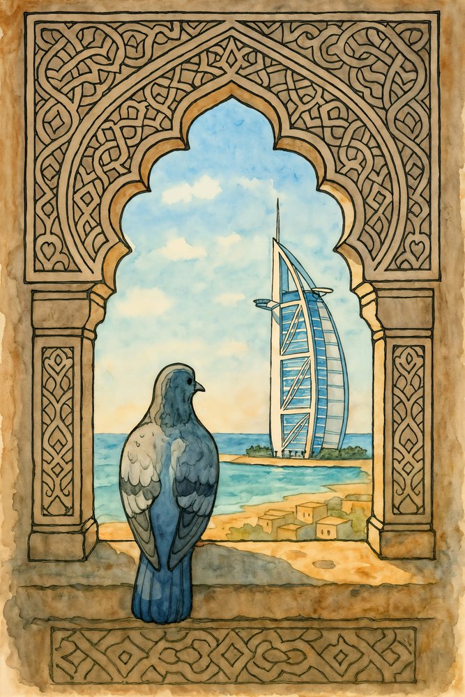 Pigeon Views Dubai de Natalie Bruns