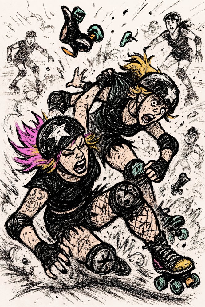 Acidente no Roller Derby de Natalie Bruns