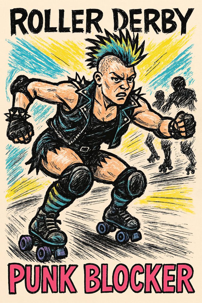 Roller Derby Punk Blocker de Natalie Bruns