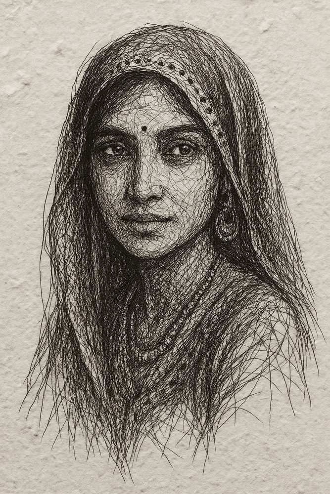 Retrato sereno de um índio de Natalie Bruns