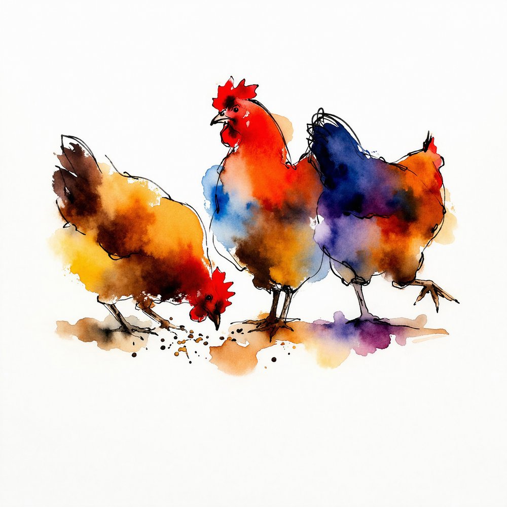 Galinhas da Quinta Vibrant de Natalie Bruns