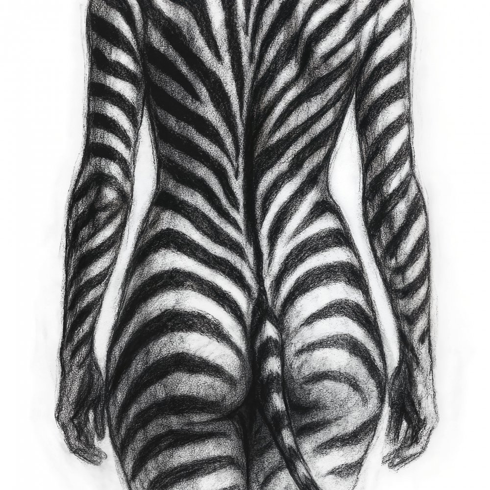 Figura com riscas de zebra de Natalie Bruns