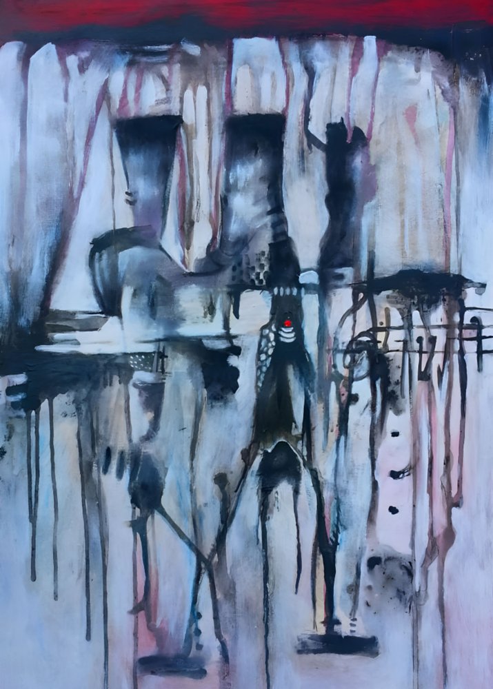 Figuras abstratas Red Dot de Nico Phooko