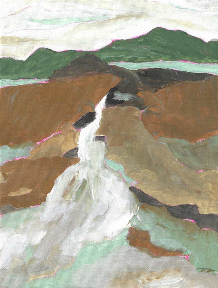 Cascata na montanha (abstrato) de Nikita Jariwala