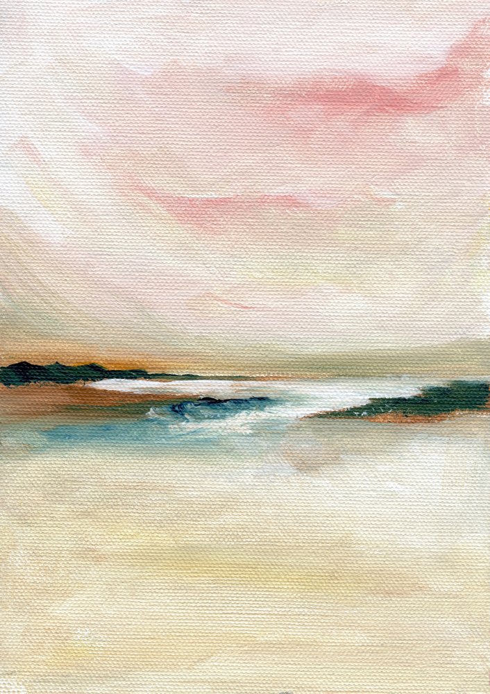 Paisagem marítima abstrata em pastel de Nikita Jariwala