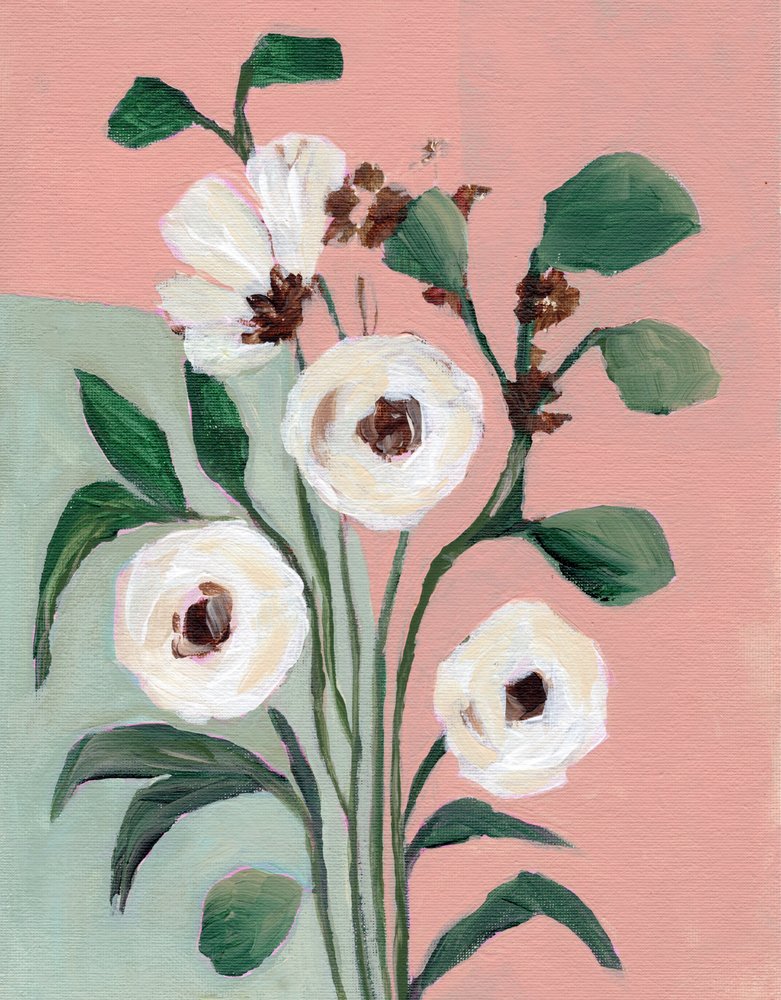 Blush Flores Botânicas de Nikita Jariwala