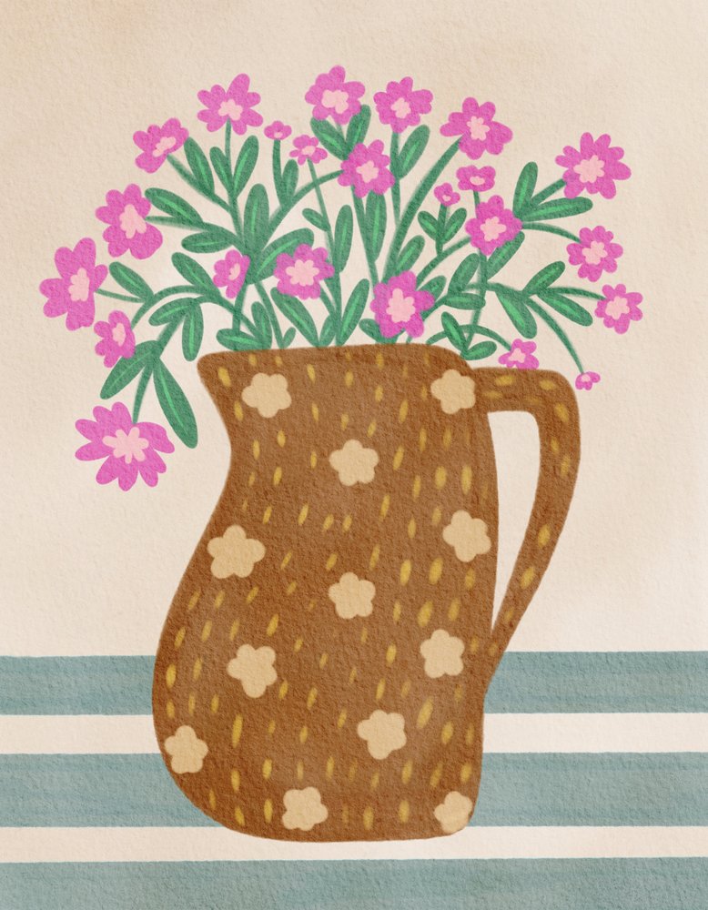 Jarro floral encantador de Nikita Jariwala
