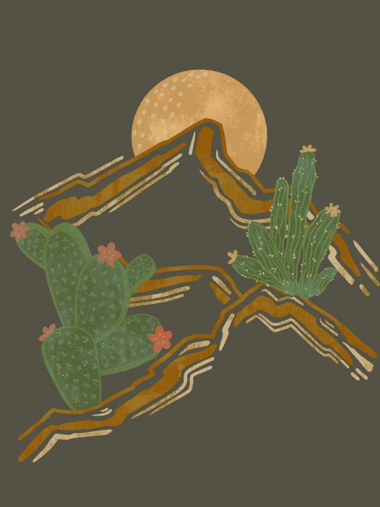 Lua dos Cactos do Deserto de Nikita Jariwala