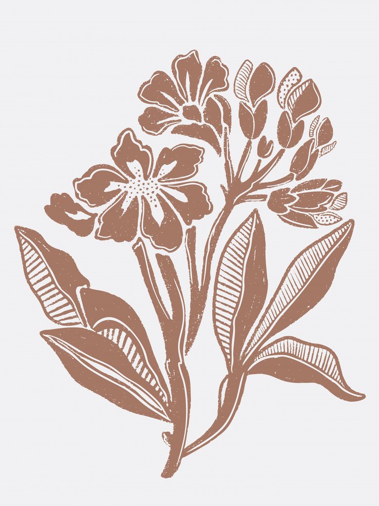 Ilustração floral rústica de Nikita Jariwala
