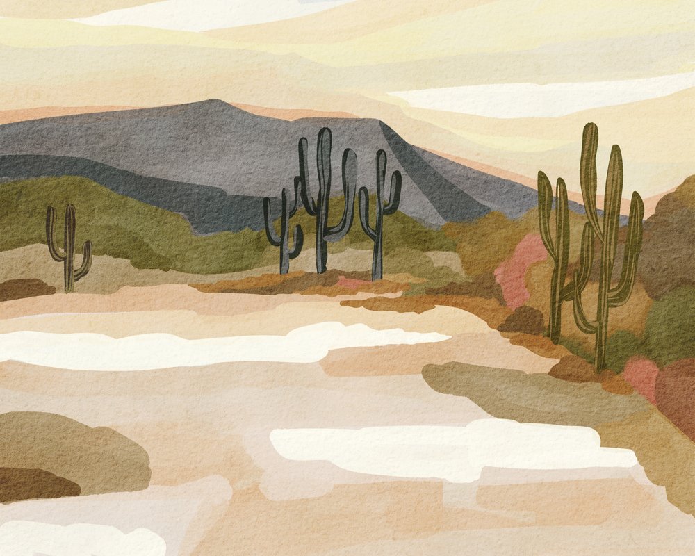 A serenidade do deserto de Saguaro de Nikita Jariwala
